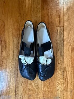 MM6 MAISON MARGIELA black anatomic ballerina flats